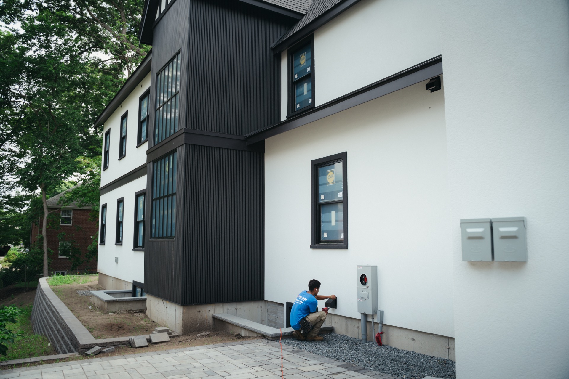 Skill HVAC technician on a residential installation — Skill HVAC Service